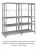 Стеллаж для одежды ТСУ 3/4 (3000х1060х600) У Стеллаж для одежды ТСУ 3/4 (3000х1060х600) У