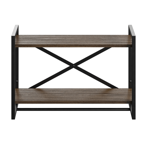 Полка навесная GUTTA 470х690х250 (2 полки) черный/коричневые